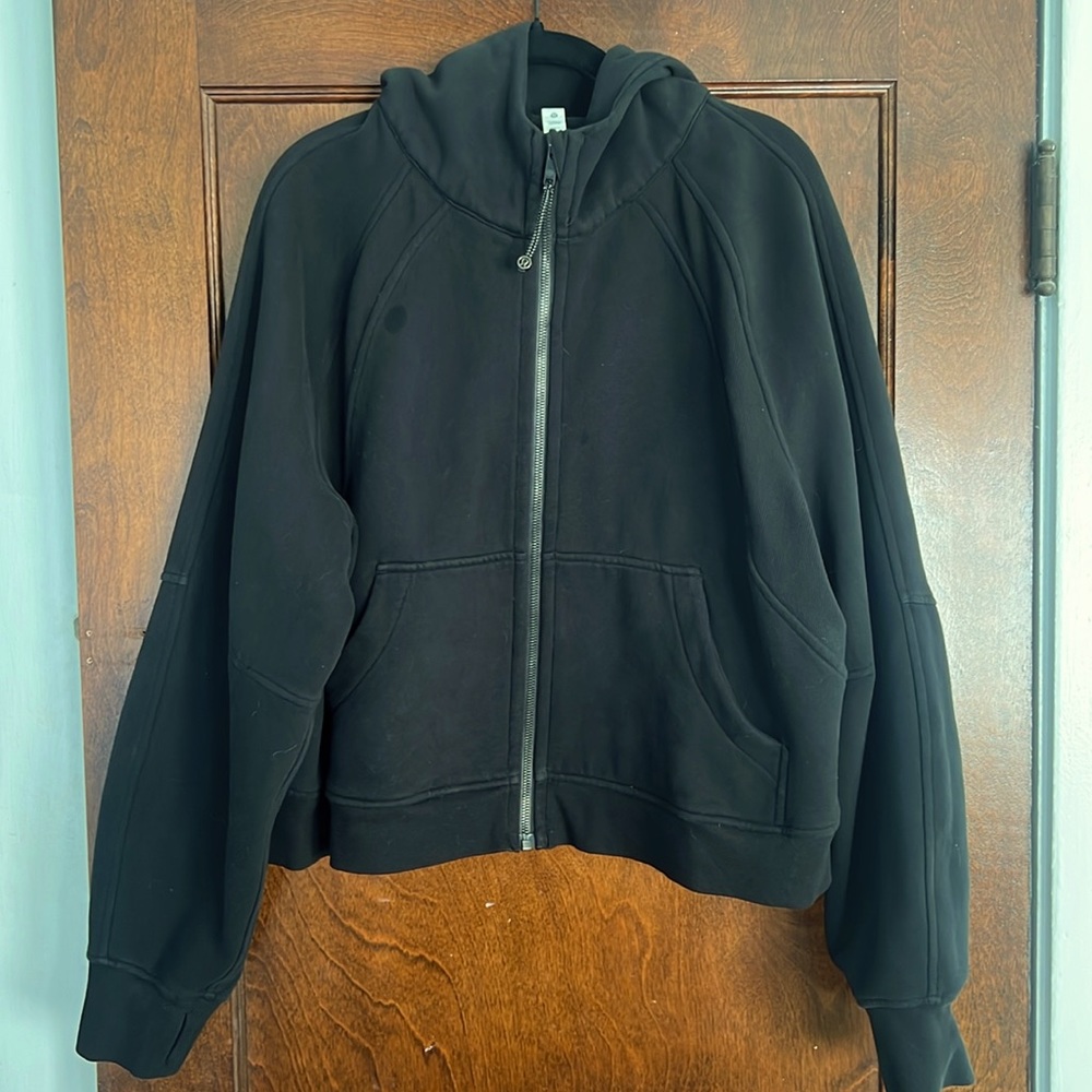 Lululemon black full zip scuba hoodie xl/xxl